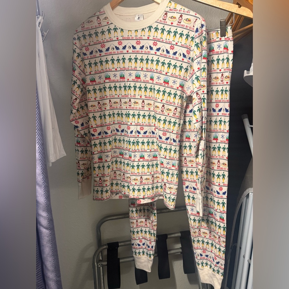 Hanna Andersson Family Matching Elf Christmas Long John Pajamas Medium